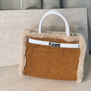 Beautiful Faux Fur/Suede Purse.